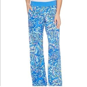 Lilly Pulitzer Seaside Beach Pant in Blue Ceviche